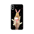 似顔絵婚姻届/スマホDIY婚姻届~ai.create~のバニーガールちゃん♡Make money Soft Clear Smartphone Case