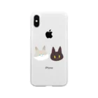 おいくろのねこず Soft Clear Smartphone Case