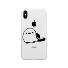 松砂丸商店のシマエナガ Soft Clear Smartphone Case