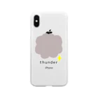 クオッカくおっかのしんぷる にthunder ソフトクリアスマホケース