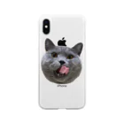 むっちり猫のむっちり丸のむっちり丸ぺろり Soft Clear Smartphone Case