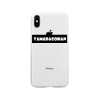 【モッパン】山田ごはん。のボックスロゴ　iPhoneケース Soft Clear Smartphone Case