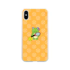 🐸かえるさんと仲間たち🐸のテニス×かえるさん Soft Clear Smartphone Case