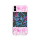 THEBESTCRAZYCOOLのキノコゾンビマン君 Soft Clear Smartphone Case