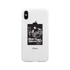 墨伯bokuhakuのオリジナルTシャツ(百戦錬磨のモノノフ) Soft Clear Smartphone Case