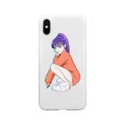 glitchのglitchスニーカー女子 Soft Clear Smartphone Case