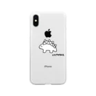 GEMOFACTORYのステゴサウルスくん！ Soft Clear Smartphone Case