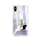 Gono22の黒猫とKitchen Soft Clear Smartphone Case