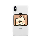 【みるかグッズ②】（SUZURI店）のMini Mil「にやっ…」カラー Soft Clear Smartphone Case