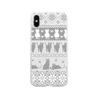 puikkoのノルディック柄　猫3 Soft Clear Smartphone Case