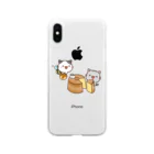 かたこのちびねこ Soft Clear Smartphone Case