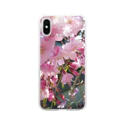 gvs-daifukumochiの枝垂れ桜 Soft Clear Smartphone Case