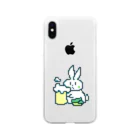 りうたそのusagi on the beer Soft Clear Smartphone Case