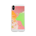 kyo_asukeraの『振袖に桜』 Soft Clear Smartphone Case