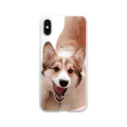 コーギーショップのコーギー犬のがぉぉぉぉお（欠伸） Soft Clear Smartphone Case