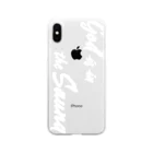 God is in the SaunaのiPhoneケース・白 Soft Clear Smartphone Case