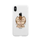 tiMo'sのお悟り猫にゃっぱ Soft Clear Smartphone Case