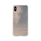 藤川眞百のエモい空（カフェオレ色） Soft Clear Smartphone Case