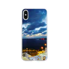 ppmの滑走路、夜景 Soft Clear Smartphone Case