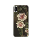 花名画アートグッズのフランス・モルテルマン《Prince-de-Bulgarie 2つのバラ》 Soft Clear Smartphone Case