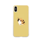 モナミモザのハチワレ三毛猫 Soft Clear Smartphone Case