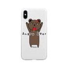 麦畑のおこ熊 Soft Clear Smartphone Case
