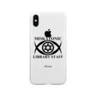 AURA_HYSTERICAのMISKATONIC LIBRARY STAFF ソフトクリアスマホケース