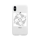 CanTanStudioのフラミンゴカルテット Soft Clear Smartphone Case