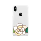 ぶいとあんの白薔薇WWW  Soft Clear Smartphone Case