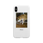 723の食べる犬 Soft Clear Smartphone Case