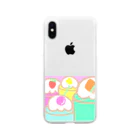 melonchocoのたくさんのソーダ Soft Clear Smartphone Case