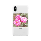 kopanの虹の世界のpink Rose Soft Clear Smartphone Case