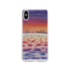 仏壇スイーツ　mamiの夕焼け海 Soft Clear Smartphone Case