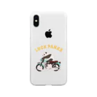 ラックパンクスのバイク乗りのパンダ Soft Clear Smartphone Case