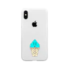 マクマク屋のお絵かきのソフトクリームのSOFUTOくん！！ Soft Clear Smartphone Case