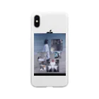 e-yuの海辺の少女 Soft Clear Smartphone Case