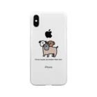 毒チワワンコのお得ッ！ 3種の犬ケルベロス Soft Clear Smartphone Case