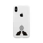 海賊猫 cocoの『秘密の鍵を握る猫』 Keep Calm and Goth On ゴシック 黒猫 Donation Items for cats Soft Clear Smartphone Case