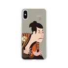 陽気絵屋(Yo-U-Ki-e, ya)-POP浮世絵のYo-U-Ki-e「三世大谷鬼次」（浮世絵）スマホケース Soft Clear Smartphone Case