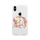 よちーずの魚と蛙の化身 Soft Clear Smartphone Case