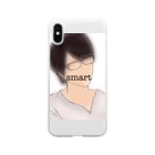 想くん'sショップのsmart（賢い…） Soft Clear Smartphone Case