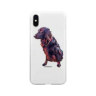 flatcoatedretrieverのflatcoated retriever Soft Clear Smartphone Case