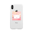 ミズノ リエ　グッズのあごのせ寝 Soft Clear Smartphone Case