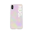 lily and smile ☺︎のHUG.pです Soft Clear Smartphone Case