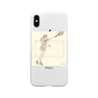 yahei_illustraterのテニス部の女の子 Soft Clear Smartphone Case