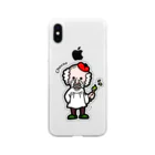 【Chocoa】-チョコア-のりんごじいさん: iPhone用 Soft Clear Smartphone Case