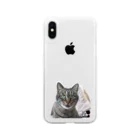 CatClubCherishのバンブー Soft Clear Smartphone Case