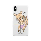 ビューン ワークスのシャム猫　ジジーニャ　ボーカリスト　 Soft Clear Smartphone Case