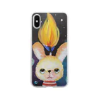 MIECHAN8787'S GALLERYのロウソクうさぎさん♪ Soft Clear Smartphone Case