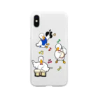 Saneponのアヒル音楽隊 Soft Clear Smartphone Case